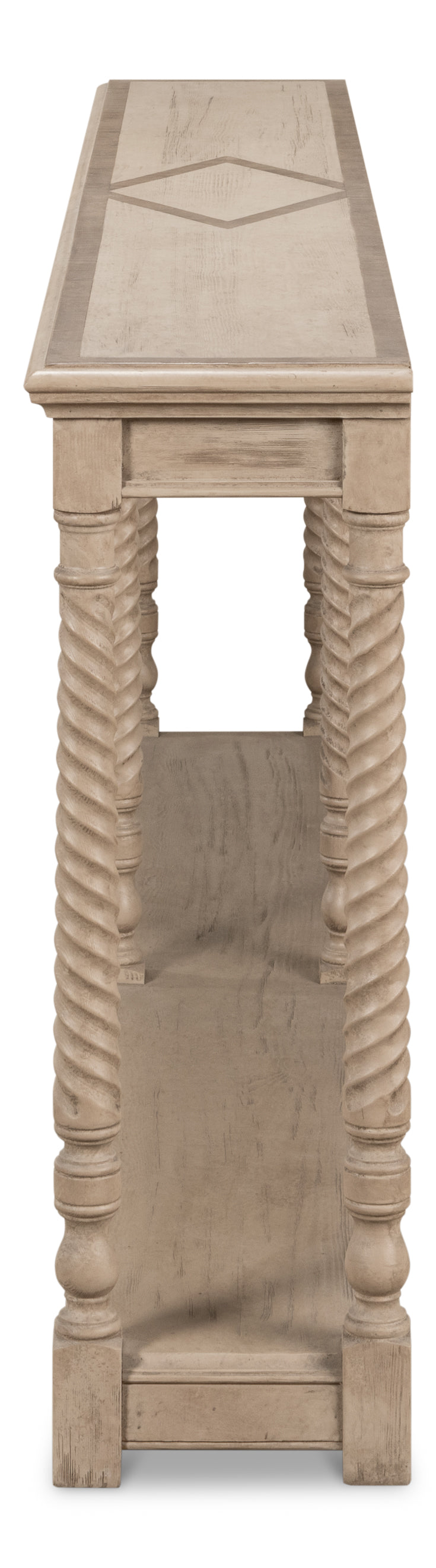 Sierra Equestrian Console Table Barn Grey