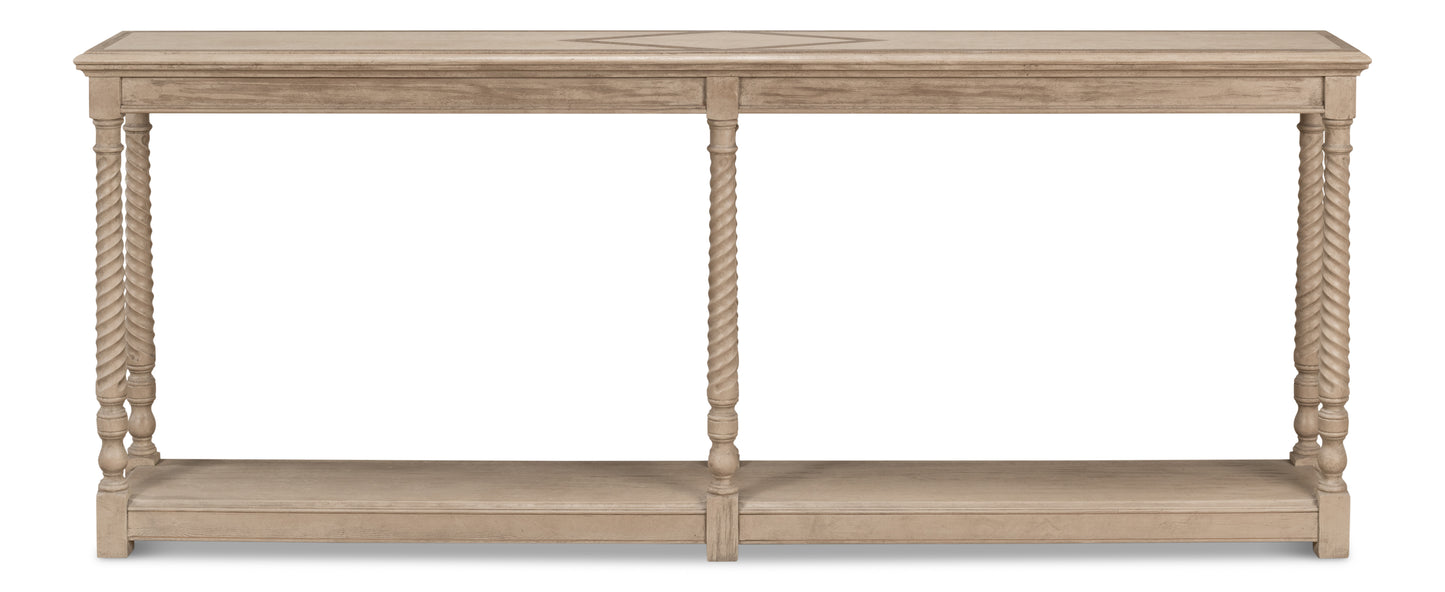 Sierra Equestrian Console Table Barn Grey