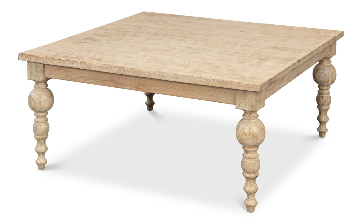 Jocelyn Turned Leg Craftsmanship Coffee Table