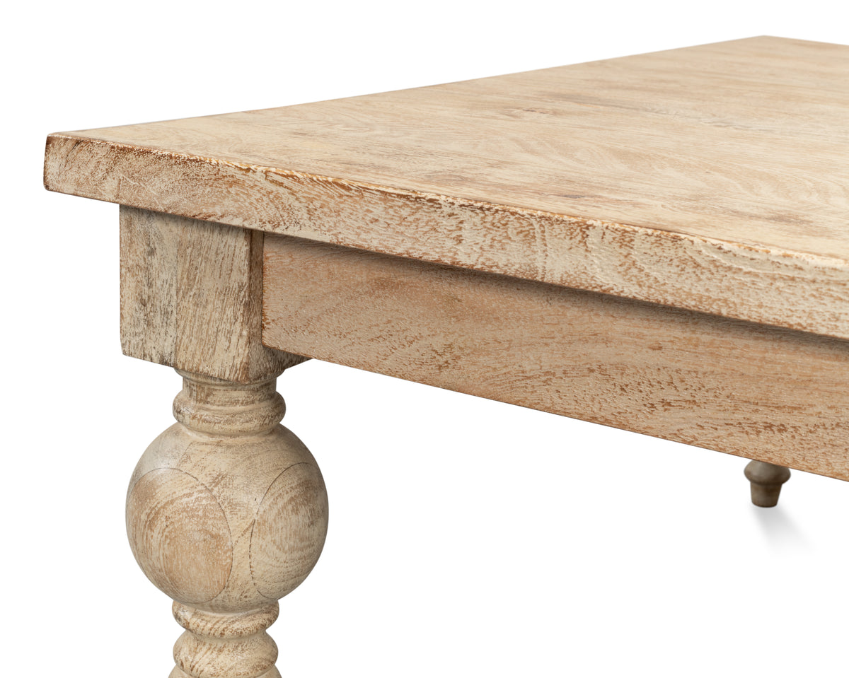 Jocelyn Turned Leg Craftsmanship Coffee Table