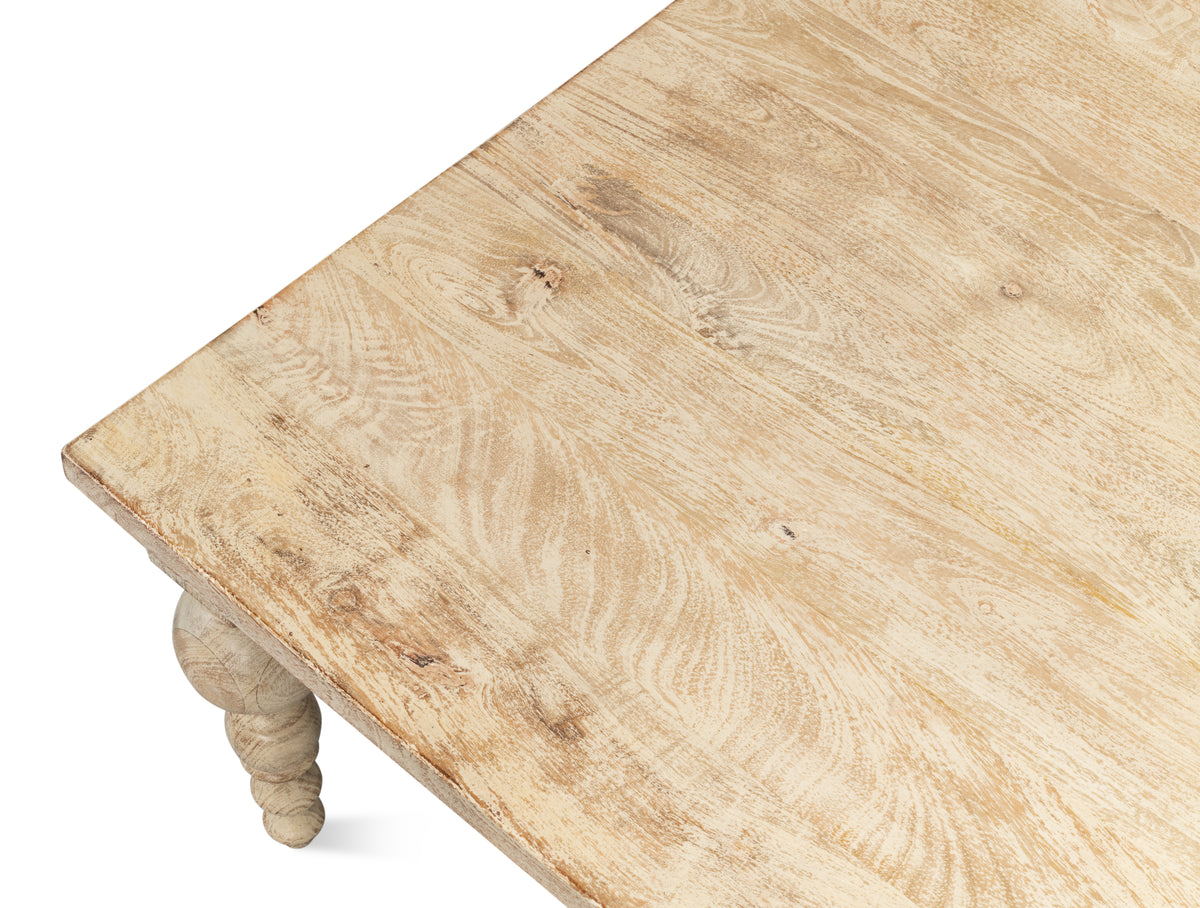 Jocelyn Turned Leg Craftsmanship Coffee Table