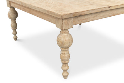 Jocelyn Turned Leg Craftsmanship Coffee Table