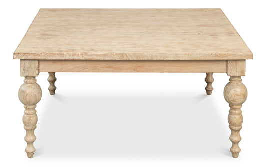 Jocelyn Turned Leg Craftsmanship Coffee Table
