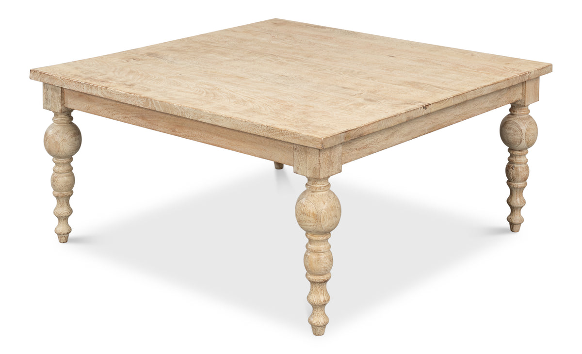 Jocelyn Turned Leg Craftsmanship Coffee Table