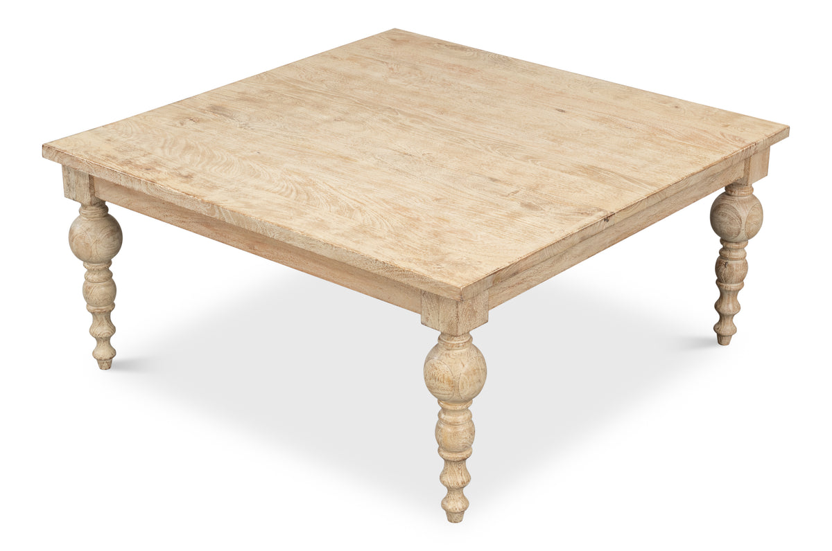 Jocelyn Turned Leg Craftsmanship Coffee Table
