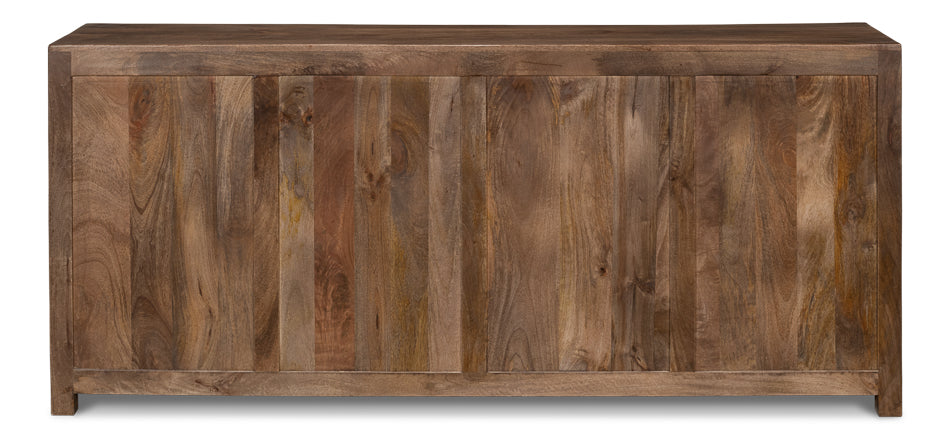 Benedict Brown Wood Sideboard Credenza