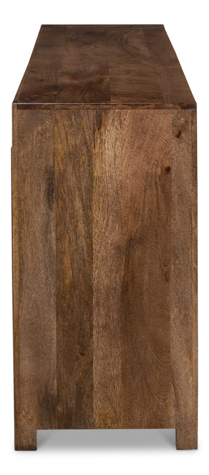 Benedict Brown Wood Sideboard Credenza