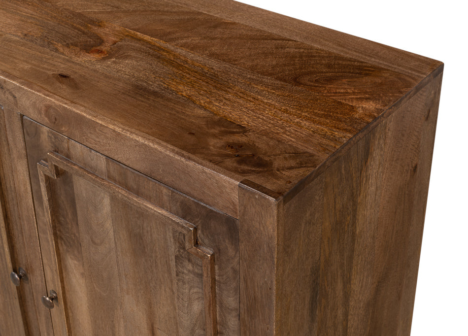 Benedict Brown Wood Sideboard Credenza