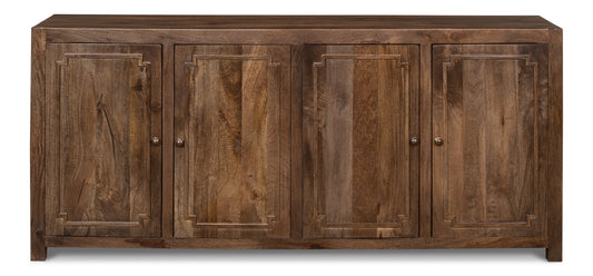 Benedict Brown Wood Sideboard Credenza