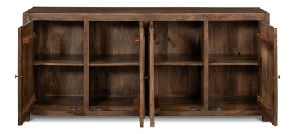 Benedict Brown Wood Sideboard Credenza