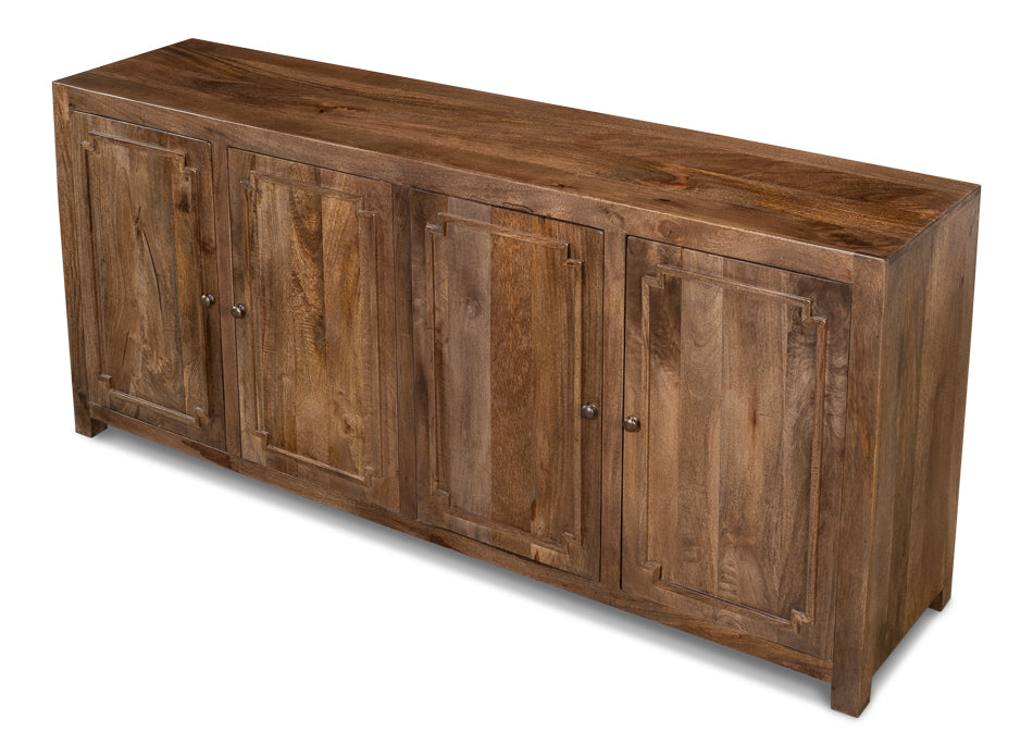Benedict Brown Wood Sideboard Credenza