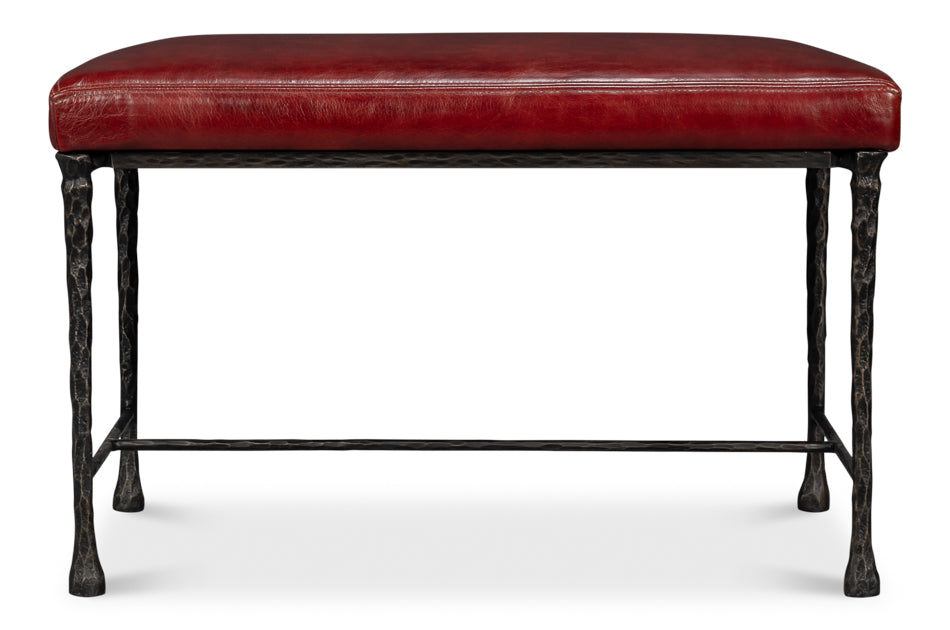 KINGS ROAD BENCH, LEATHER