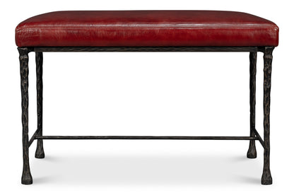 KINGS ROAD BENCH, LEATHER
