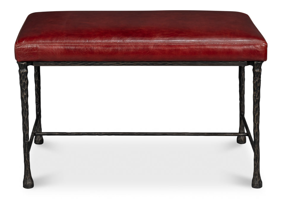 KINGS ROAD BENCH, LEATHER