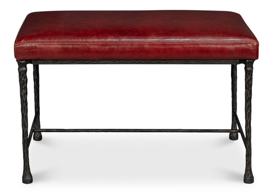 KINGS ROAD BENCH, LEATHER