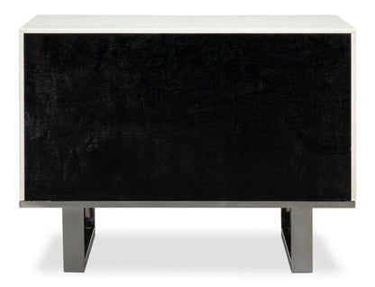 Bronzini Credenza Small Embossed White