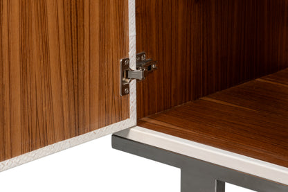 Bronzini Credenza Small Embossed White