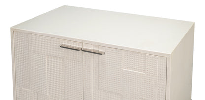 Bronzini Credenza Small Embossed White