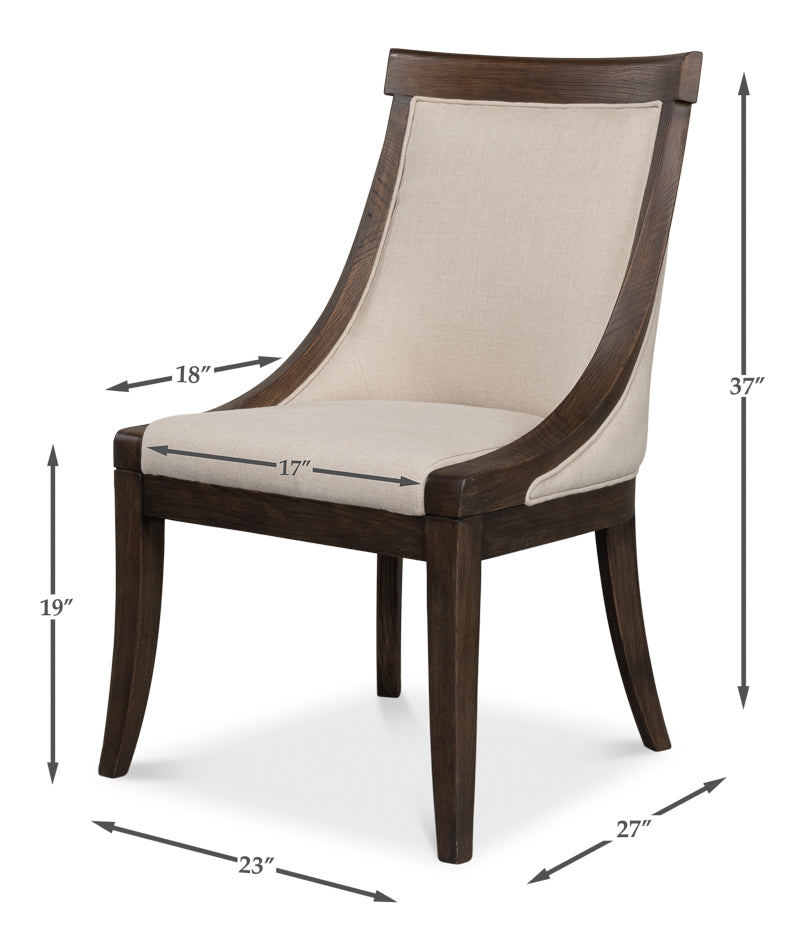 Lucas Side Chair, Beige