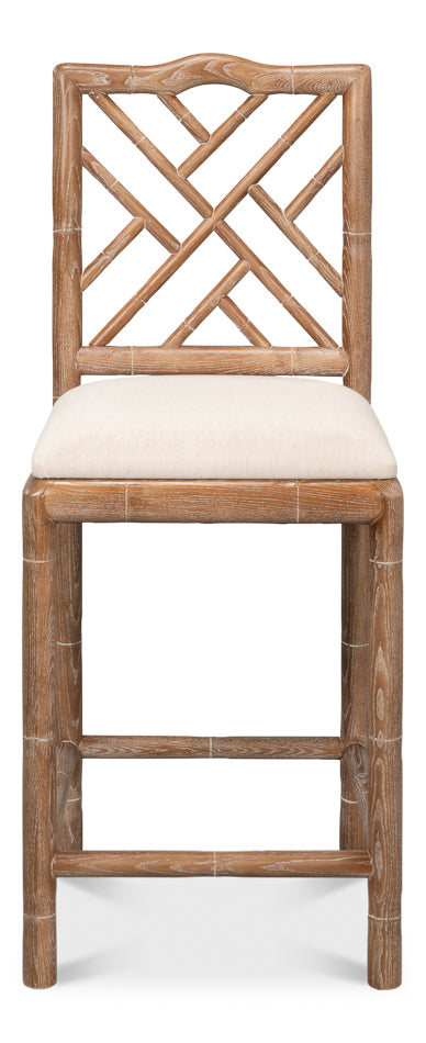BRIGHTON COUNTER STOOL  WHITE WASH