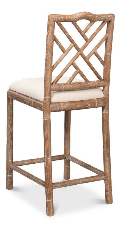 Brighton Counter Stool White Wash