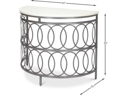 OLYMPIA DEMILUNE TABLE