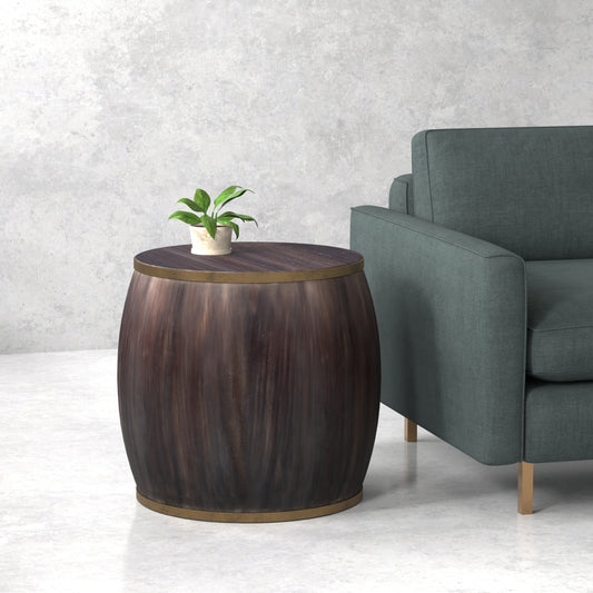 DETAILS SIDE TABLE, ACACIA WOOD