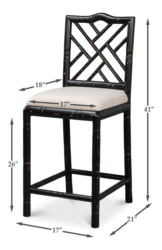 Brighton Counter Stool Antique Black