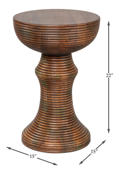 Kayan Wood End Table
