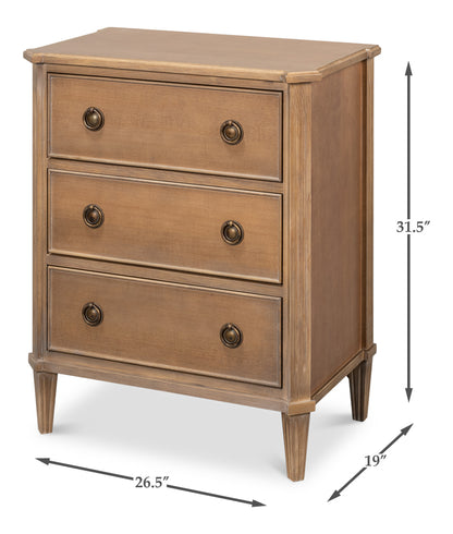 Poppin 3-Drawer Transitional Chest
