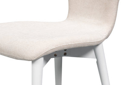 CONTOUR SIDE CHAIR, CORTINA WHITE