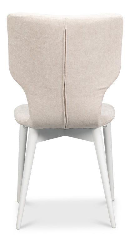 CONTOUR SIDE CHAIR, CORTINA WHITE