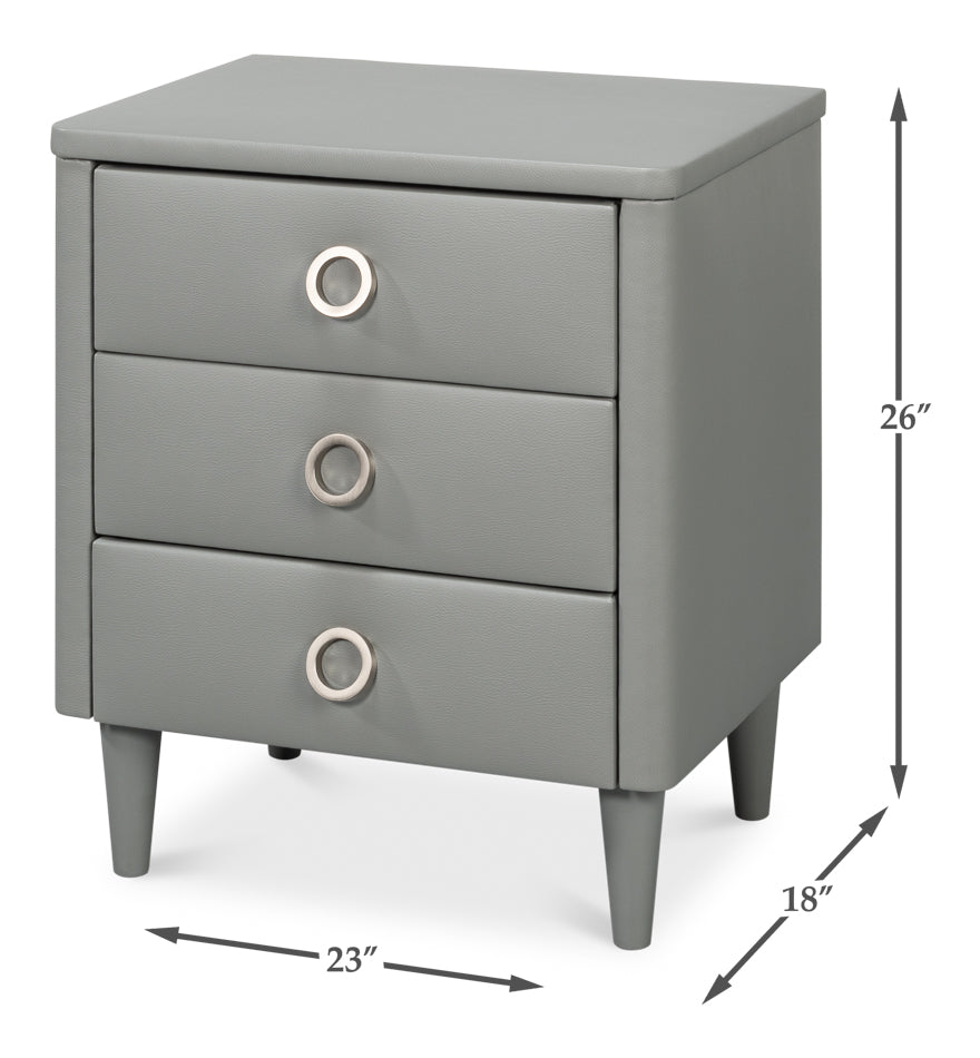 AVVOLTO THREE DRAWER NIGHTSTAND