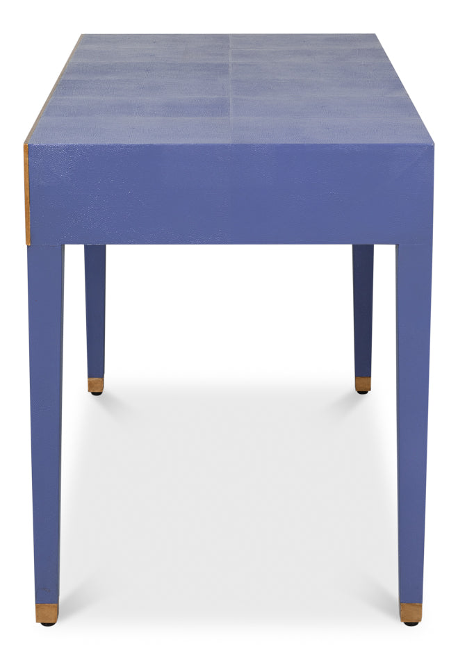 Gabriella Shagreen Desk/Table - Marlin Blu