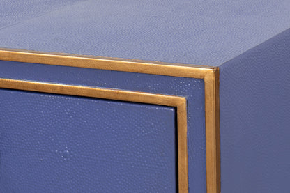Gabriella Shagreen Desk/Table - Marlin Blu