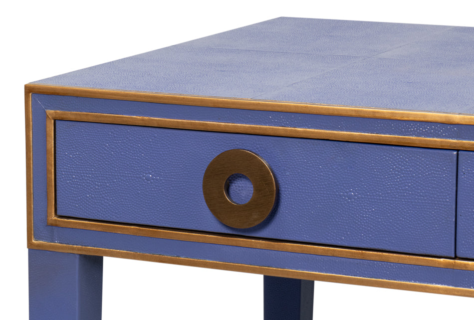 Gabriella Shagreen Desk/Table - Marlin Blu
