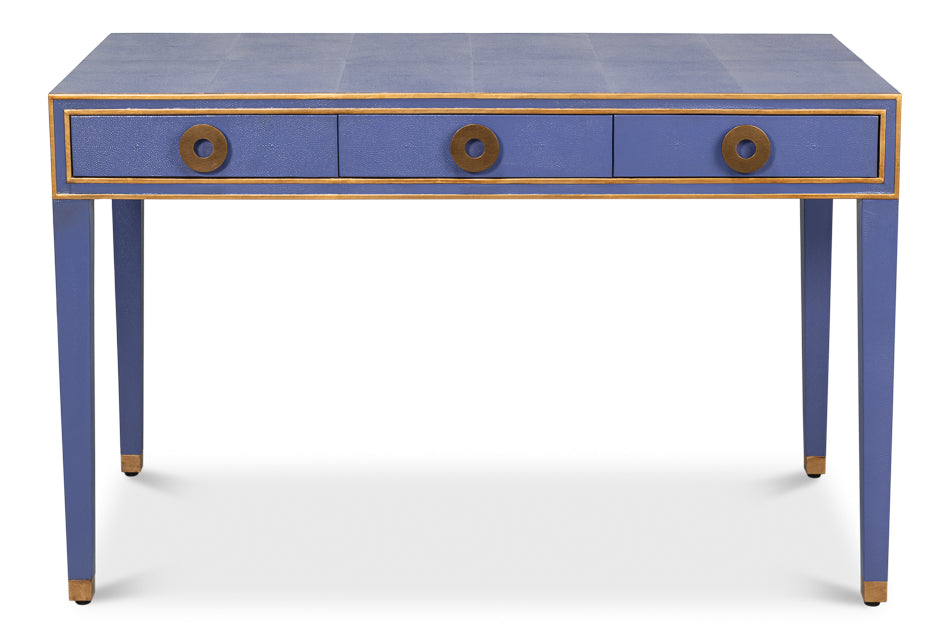 Gabriella Shagreen Desk/Table - Marlin Blu