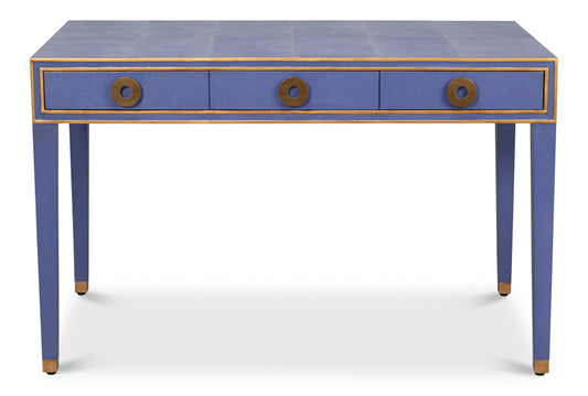 GABRIELLA SHAGREEN DESK/TABLE - MARLIN BLU