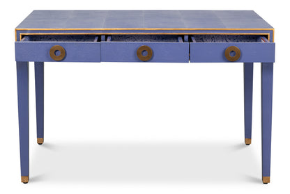 Gabriella Shagreen Desk/Table - Marlin Blu