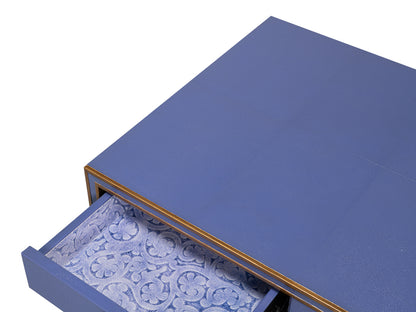 Gabriella Shagreen Desk/Table - Marlin Blu