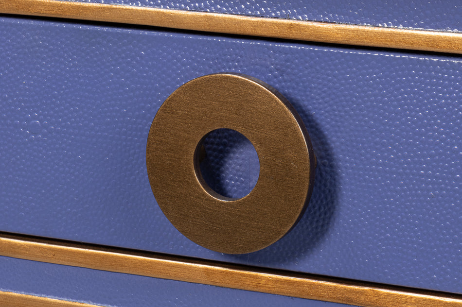 Gabriella Shagreen Desk/Table - Marlin Blu