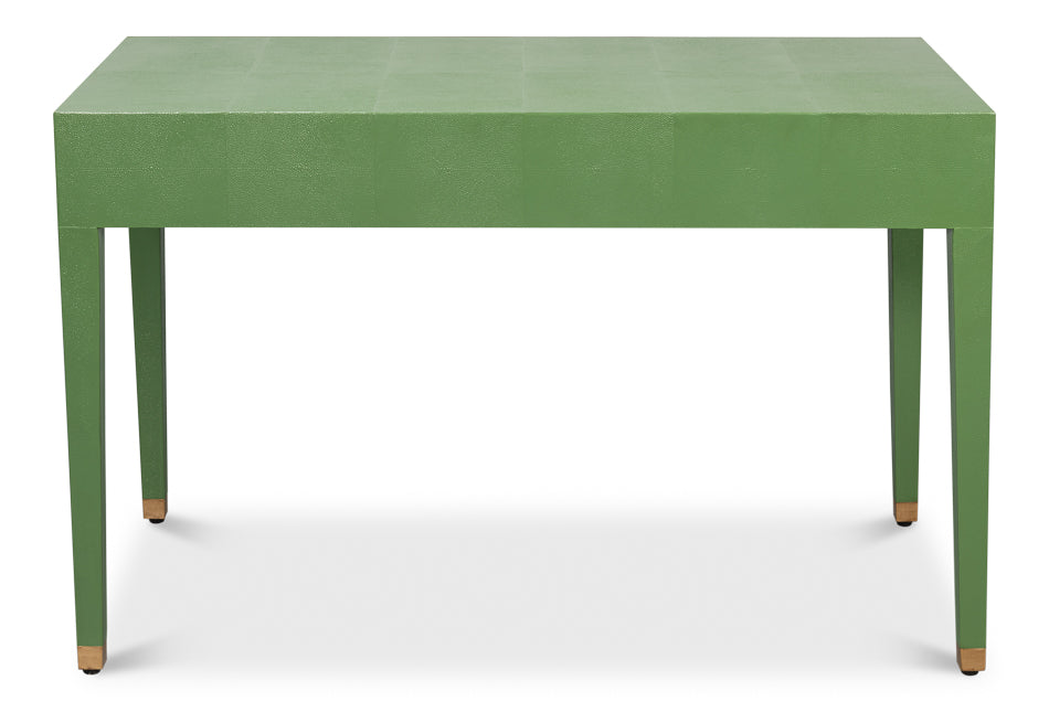 Gabriella Shagreen Desk/Table - Watercress