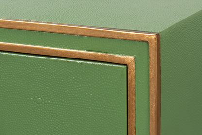 Gabriella Shagreen Desk/Table - Watercress