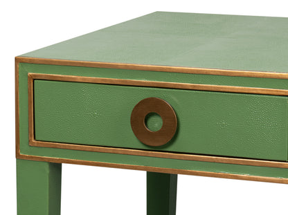 Gabriella Shagreen Desk/Table - Watercress