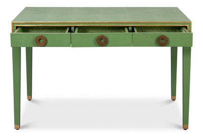 Gabriella Shagreen Desk/Table - Watercress