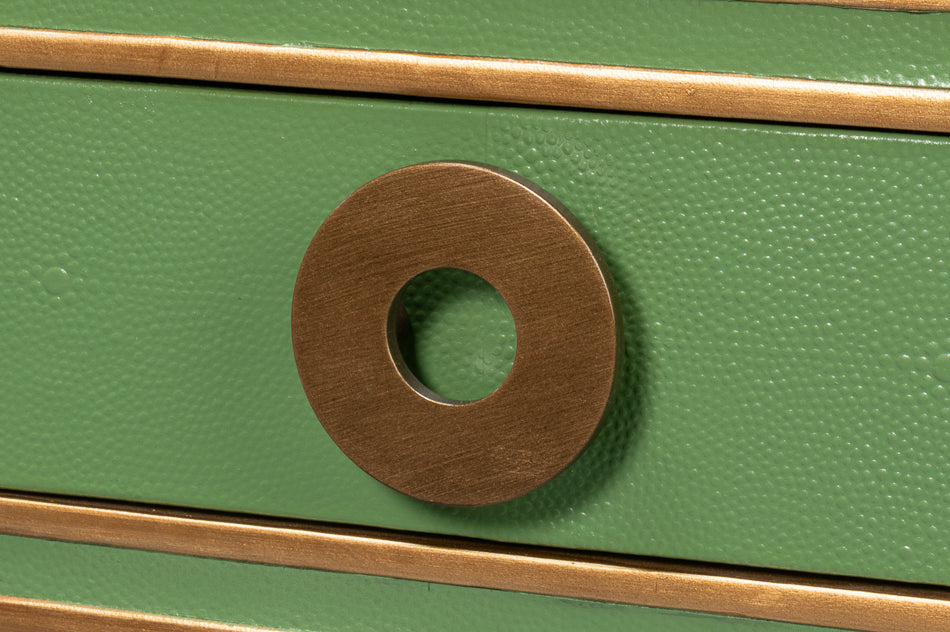Gabriella Shagreen Desk/Table - Watercress