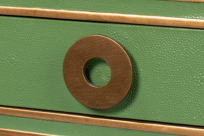 Gabriella Shagreen Desk/Table - Watercress