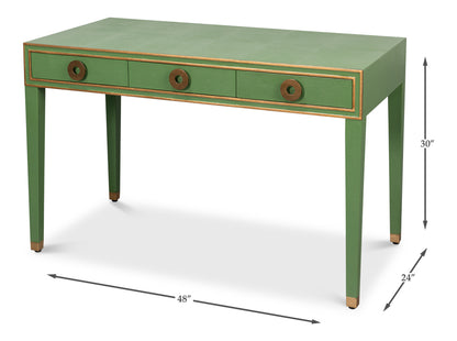 Gabriella Shagreen Desk/Table - Watercress