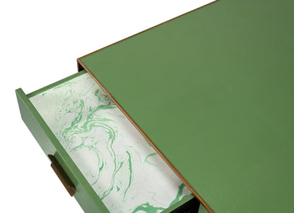 Gideon Shagreen Square Coffee Table - Watercress