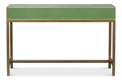 Gideon Shagreen Console - Watercress